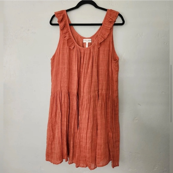 Apiece Apart Verder Mini Cotton Dress in Rosewood, size Large, EUC - Picture 5 of 9